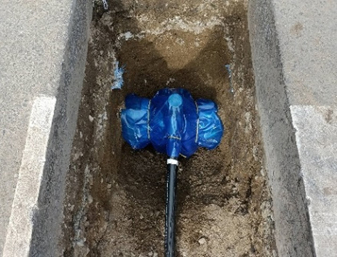 上水道管引込工事4